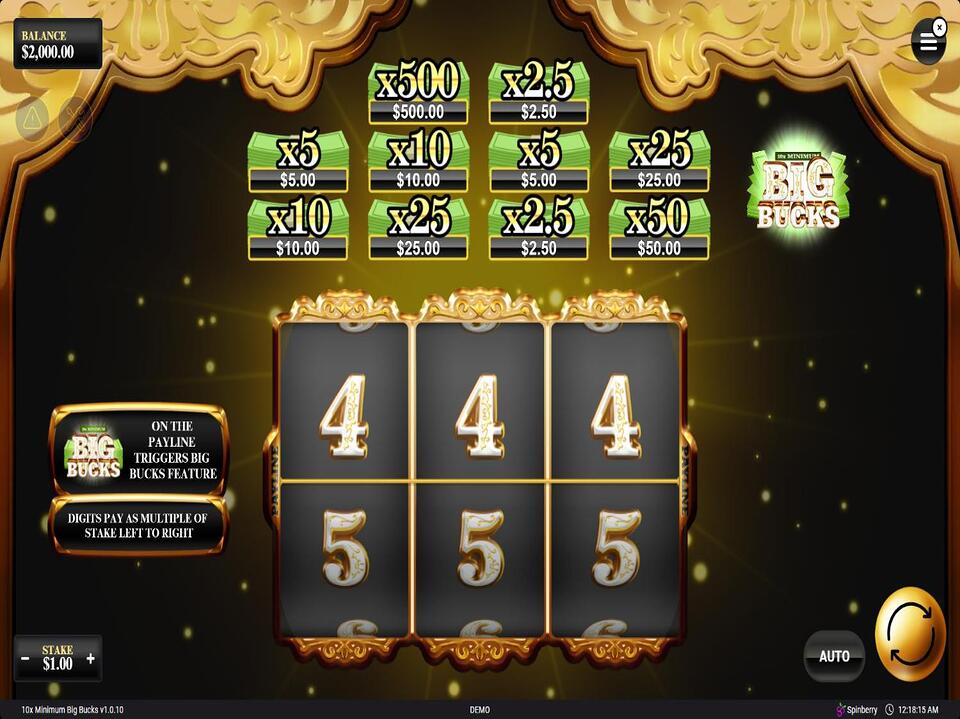 10x Minimum Big Bucks screenshot