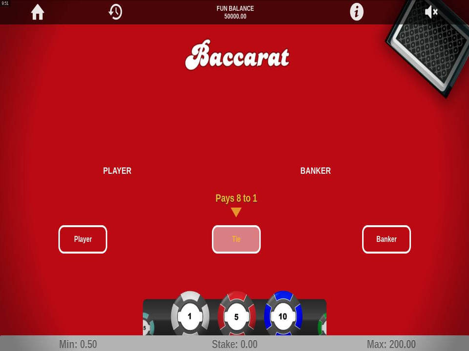 1X2Gaming Baccarat screenshot