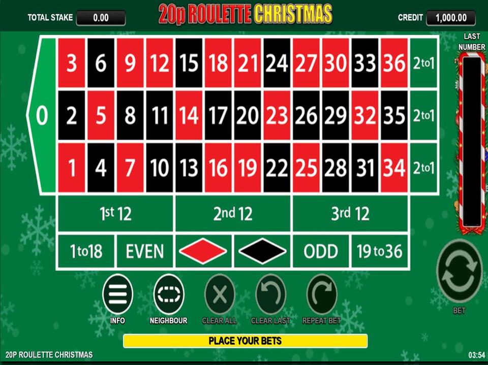 20p Roulette Christmas screenshot