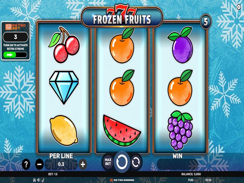 777 Frozen Fruits screenshot