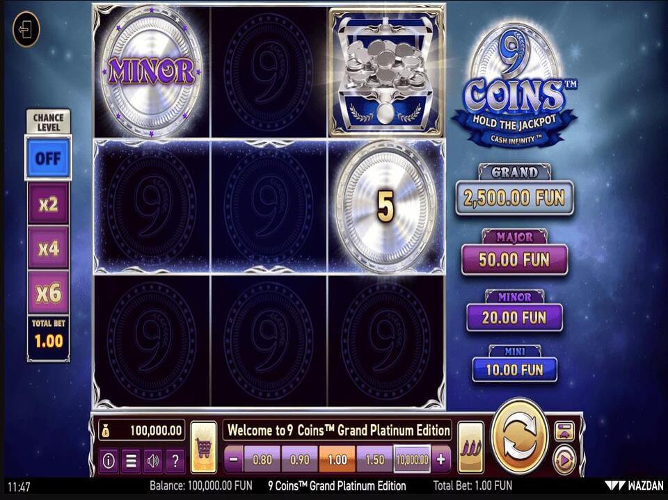 9 Coins Grand Platinum Edition screenshot