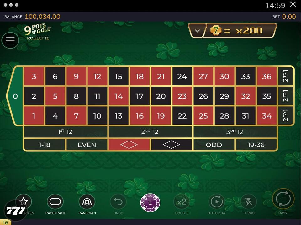 9 Pots of Gold Roulette screenshot