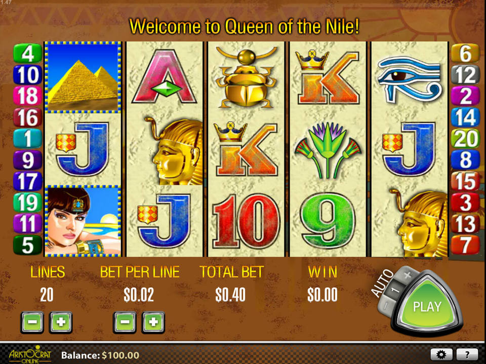 Aristocrat Queen of the Nile screenshot