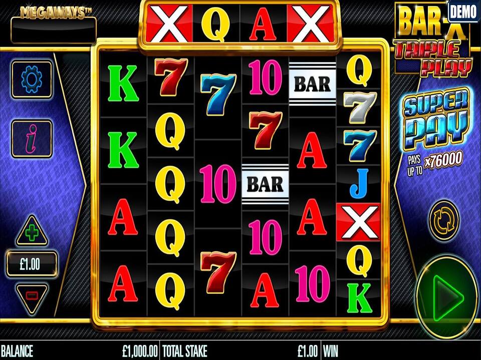 Bar X Triple Play Megaways screenshot