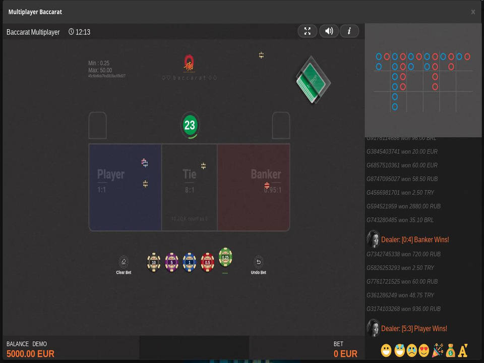 Betixon Baccarat Multiplayer screenshot