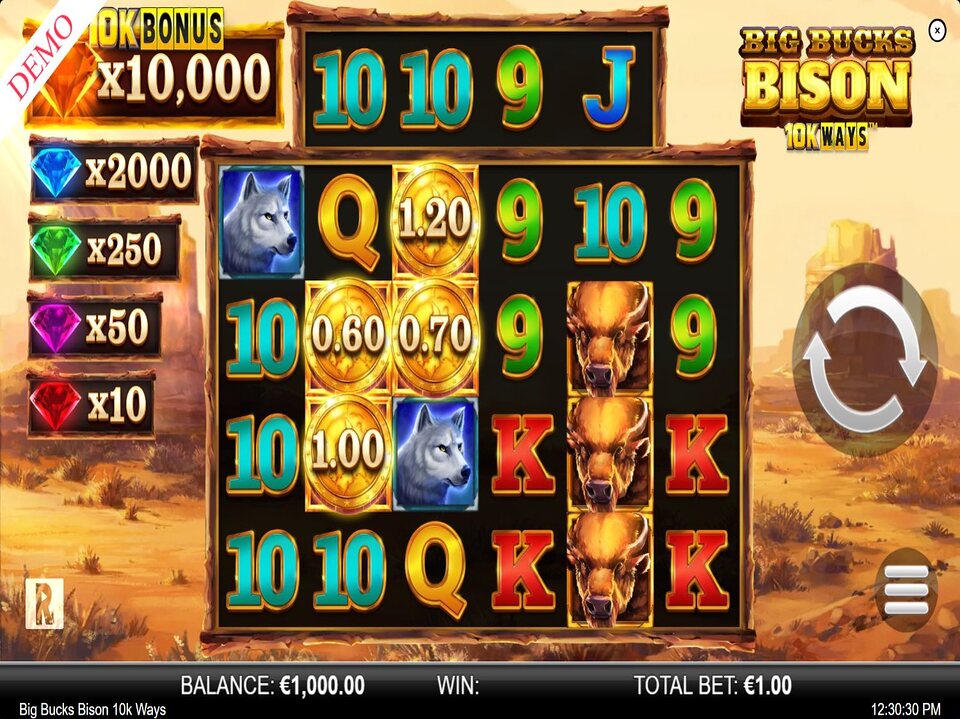 Big Bucks Bison 10k Ways screenshot