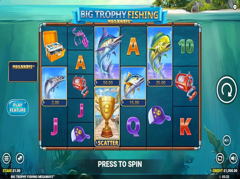 Big Trophy Fishing Megaways screenshot