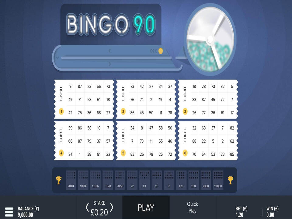 Bingo 90 screenshot