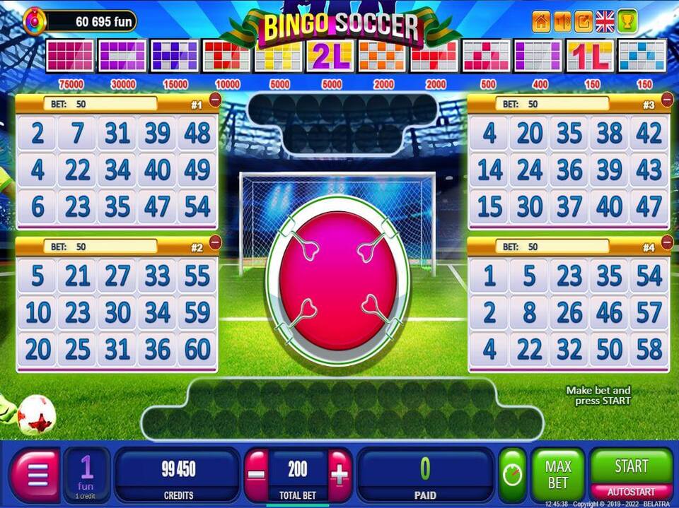 Bingo Soccer screenshot