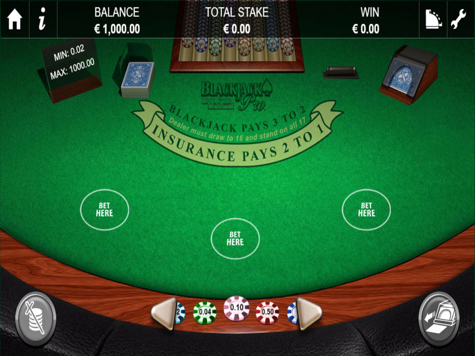 BlackjackPro MonteCarlo Multihand screenshot