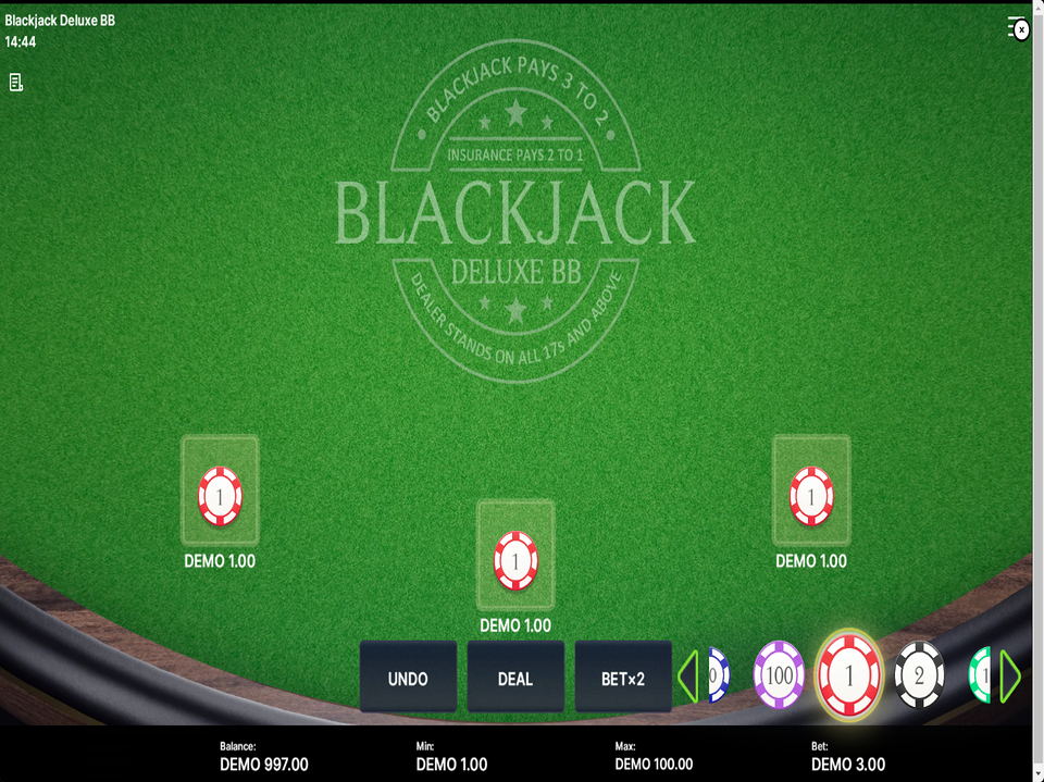 Blackjack Deluxe BB screenshot