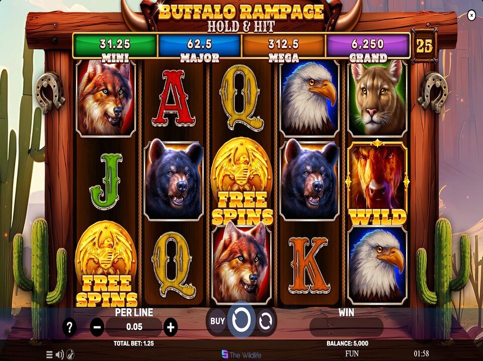 Buffalo Rampage Hold and Hit screenshot