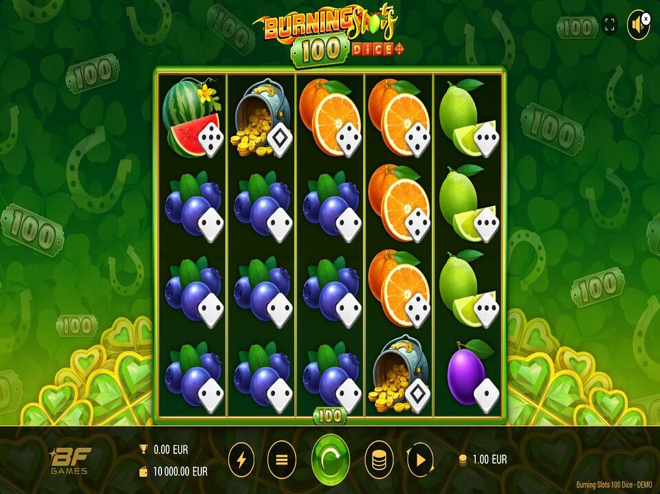 Burning Slots 100 Dice screenshot