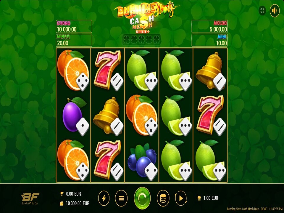 Burning Slots Cash Mesh Dice screenshot