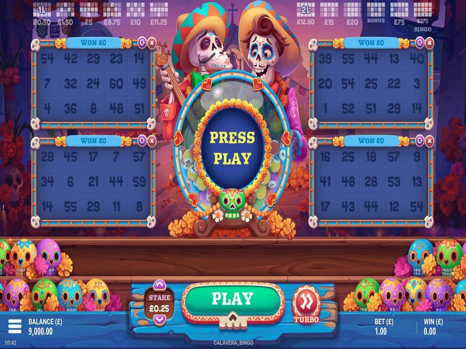 Calavera Bingo screenshot