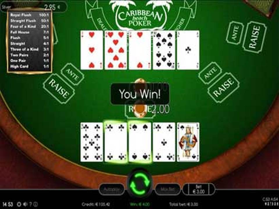 Caribbean Beach Poker screenshot