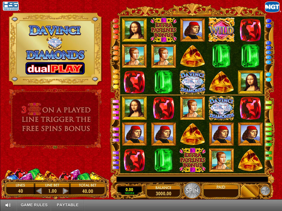 Da Vinci Diamonds Dual Play screenshot