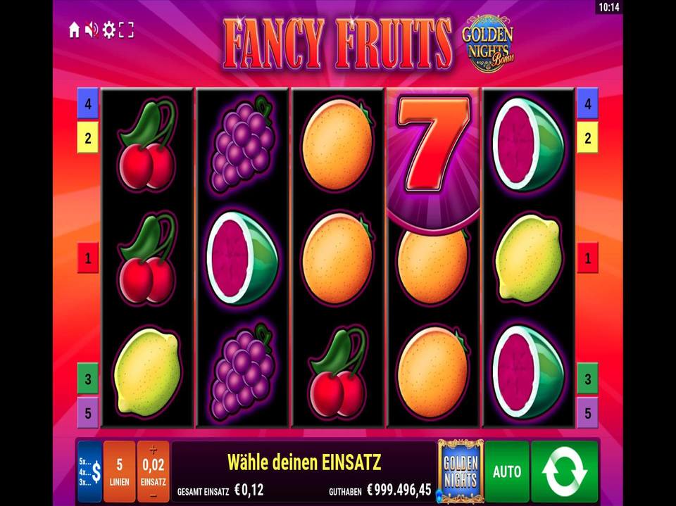 Fancy Fruits Golden Nights screenshot