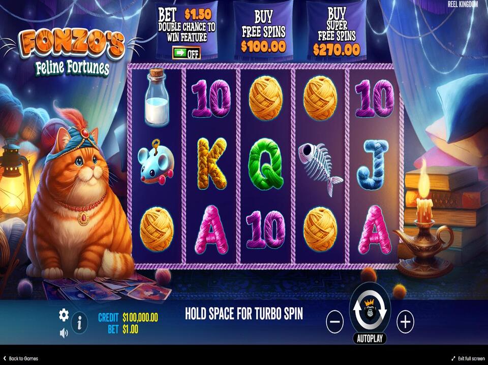 Fonzos Feline Fortunes screenshot