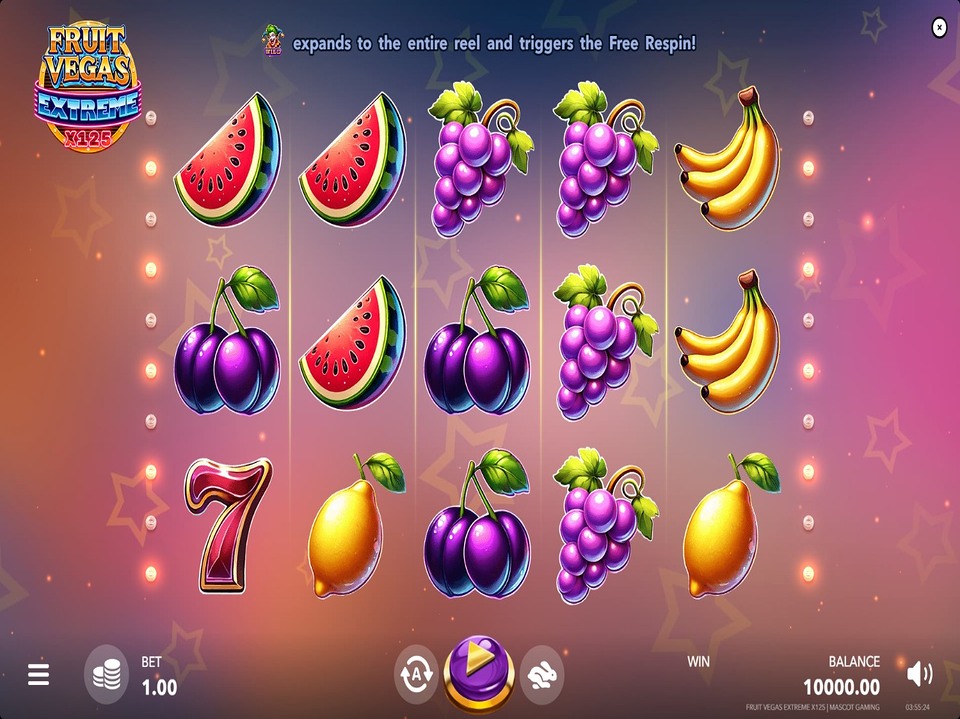 Fruit Vegas Extreme x125 screenshot