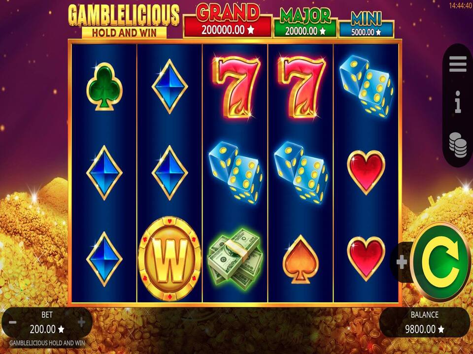 Gamblelicious Hold and Win screenshot