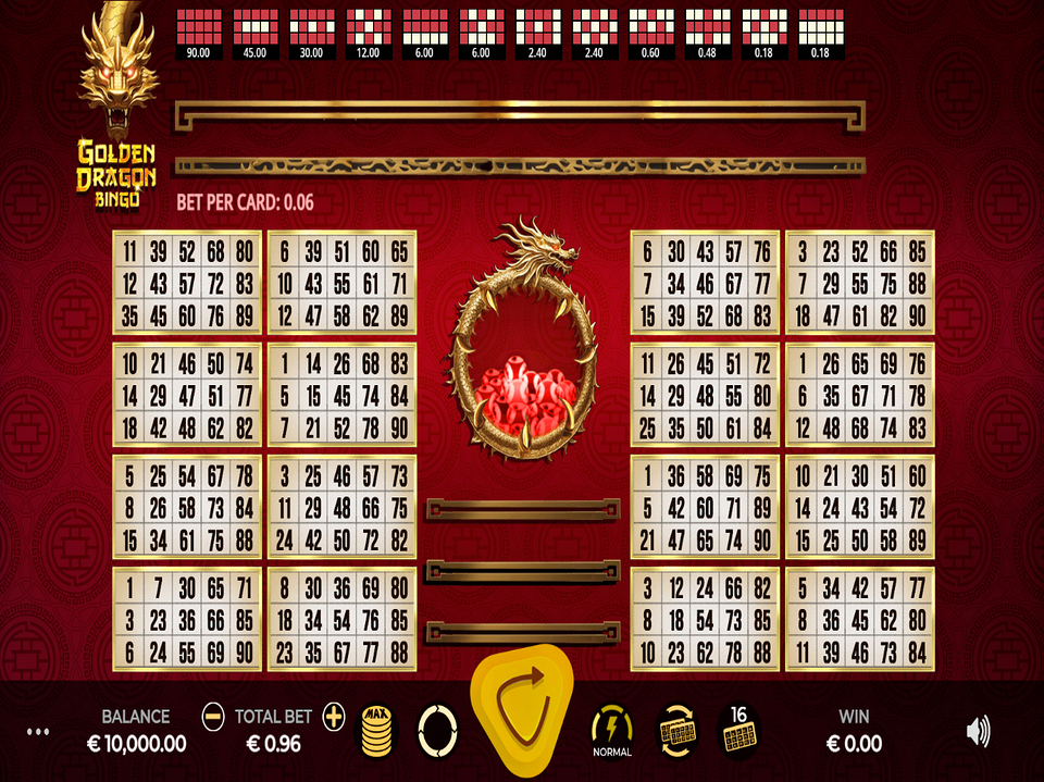 Golden Dragon Bingo screenshot