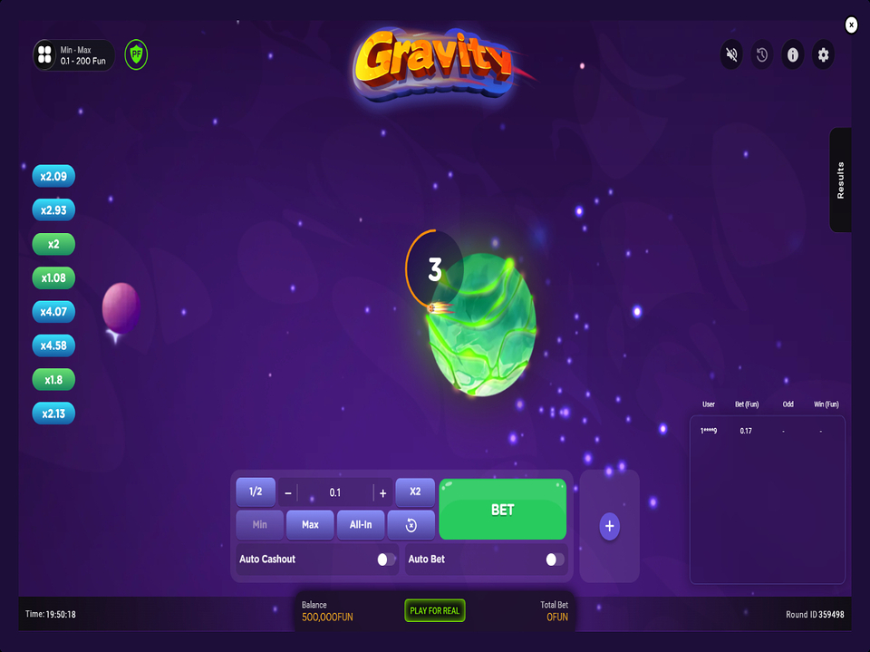 Gravity screenshot