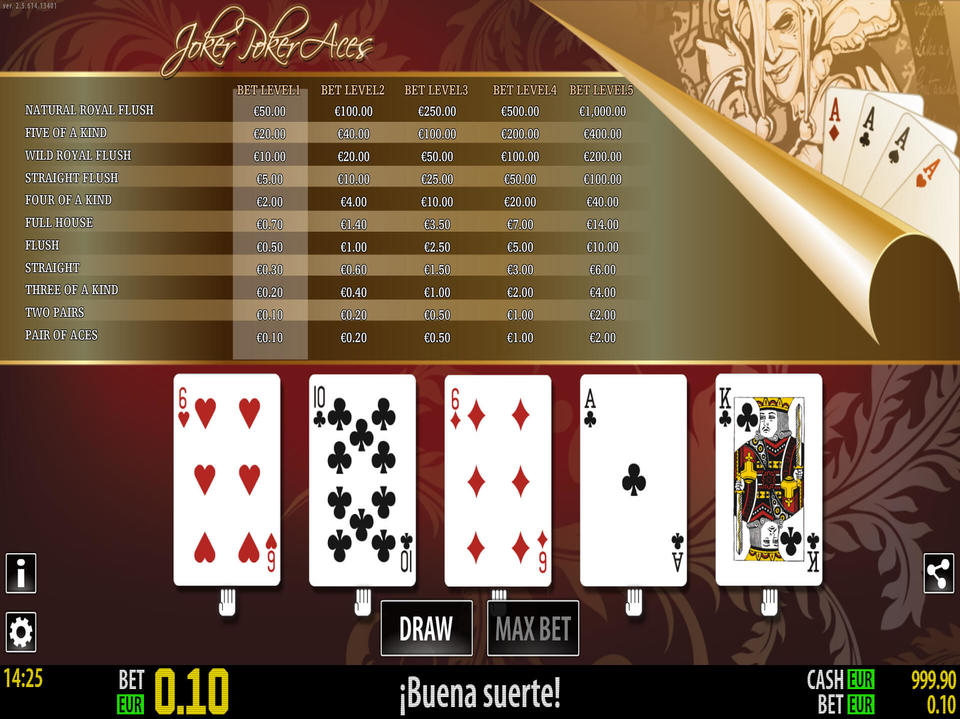 Joker Poker Aces screenshot