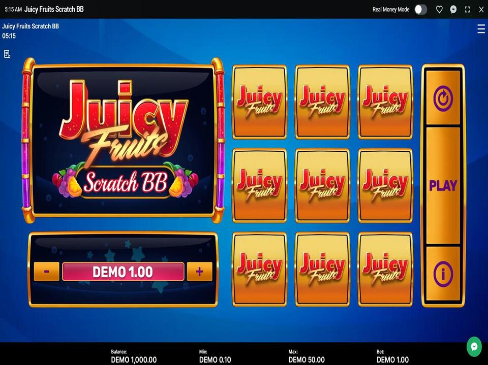 Juicy Fruits Scratch BB screenshot