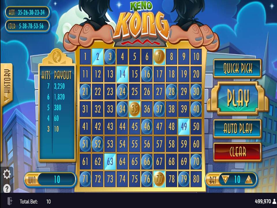 Keno Kong screenshot