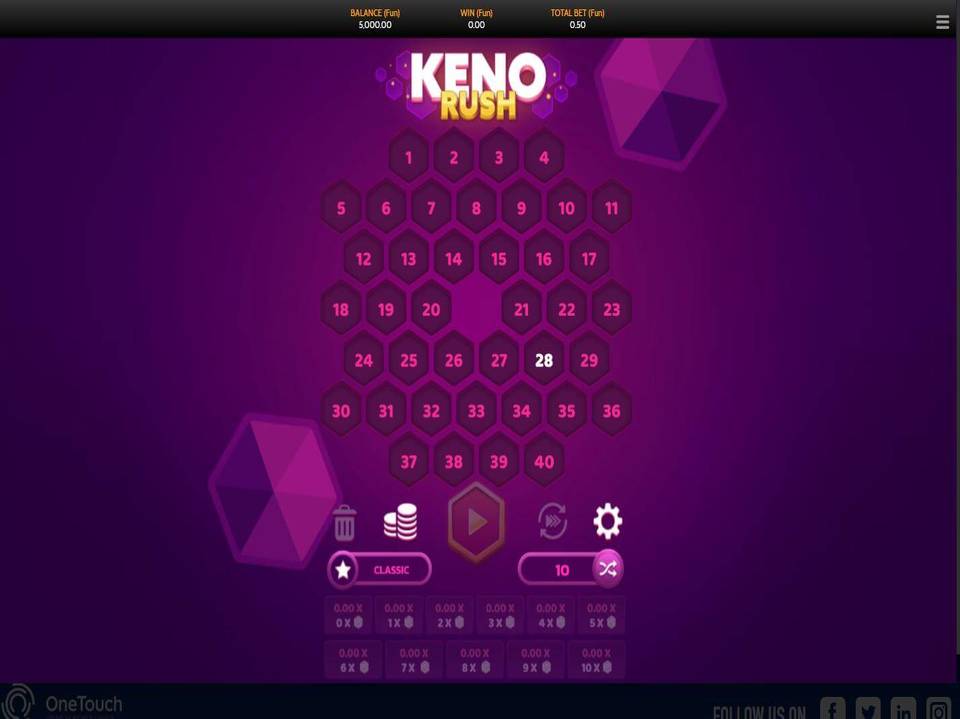 Keno Rush screenshot