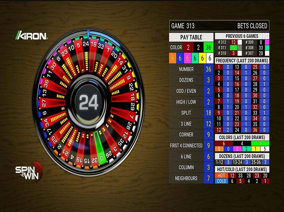 Kiron Interactive Spin Win screenshot