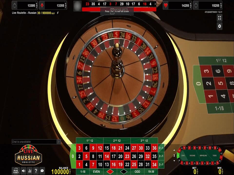 Live Roulette Russian screenshot