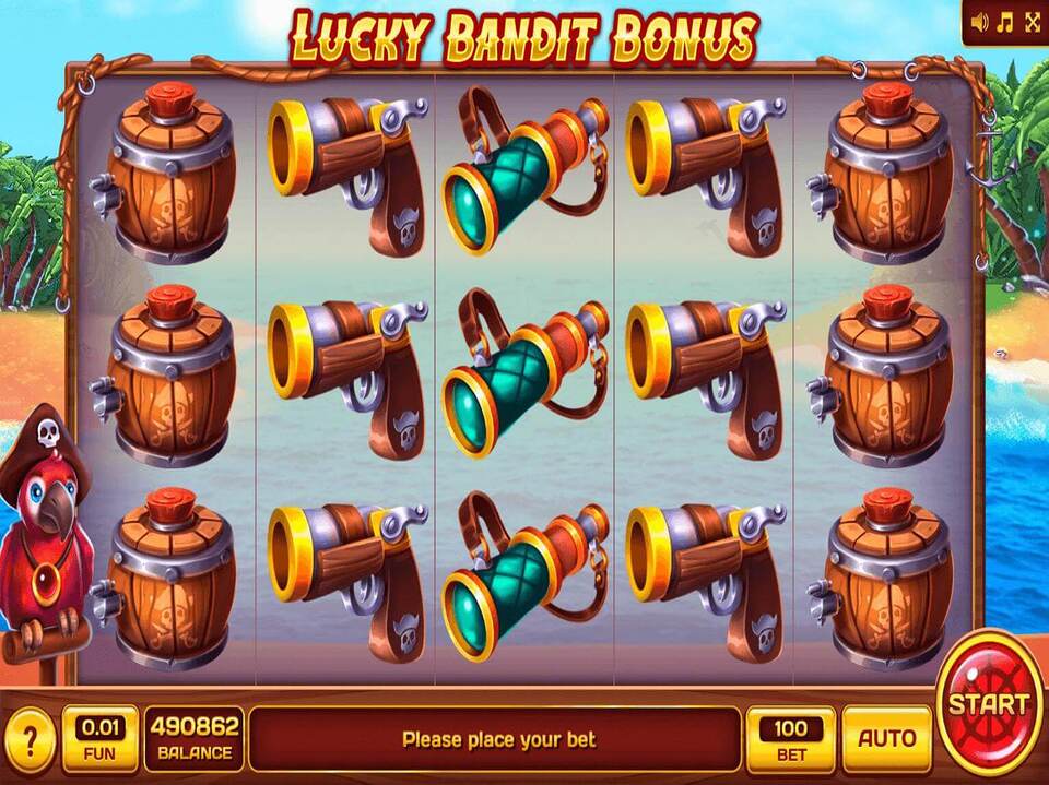 Lucky Bandit Bonus screenshot