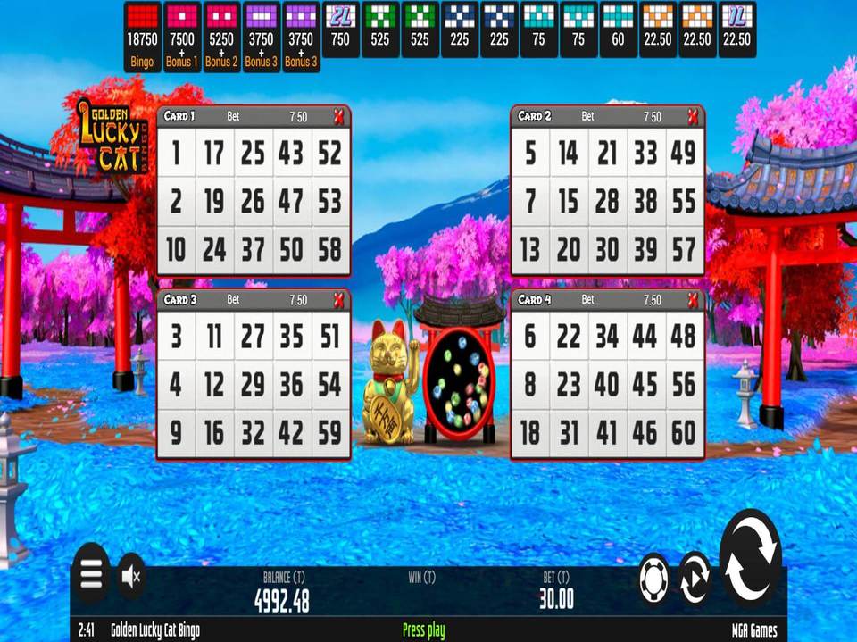 Lucky Cat Bingo screenshot