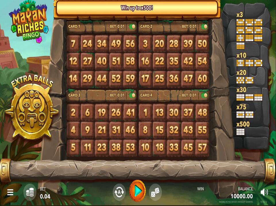 Mayan Riches Bingo screenshot