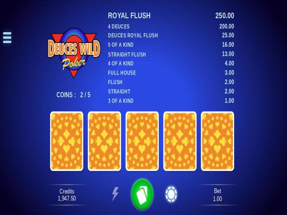 Microgaming Deuces Wild screenshot