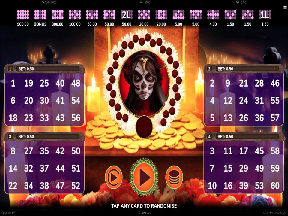 Muertitos Video Bingo screenshot