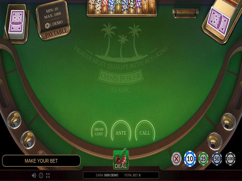 Oasis Poker Classic screenshot