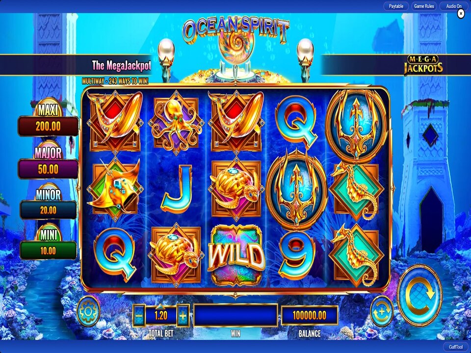 Ocean Spirit MegaJackpots screenshot