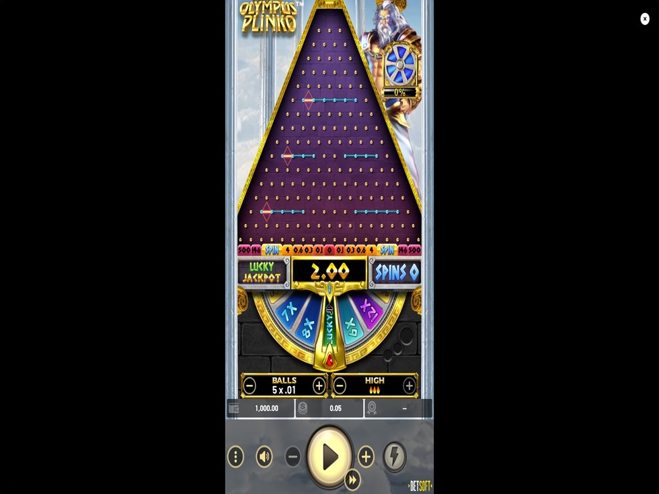 Olympus Plinko screenshot