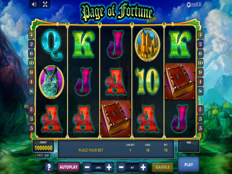 Page of Fortune Deluxe screenshot