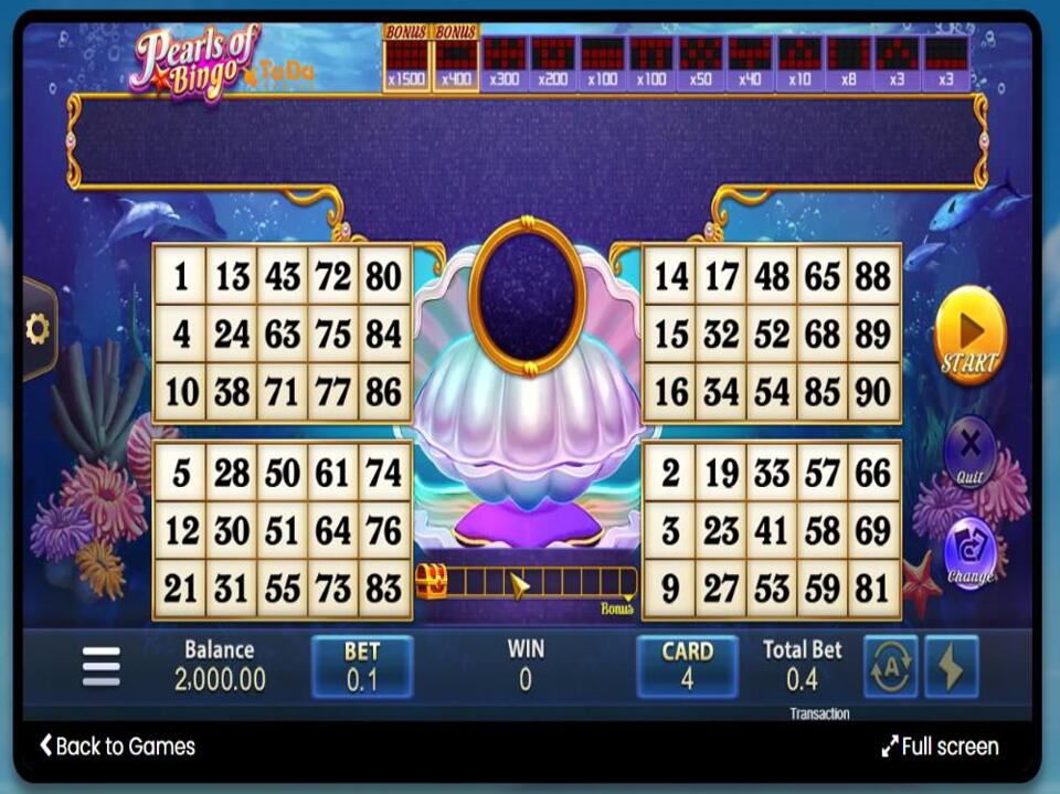 Pearls of Bingo screenshot