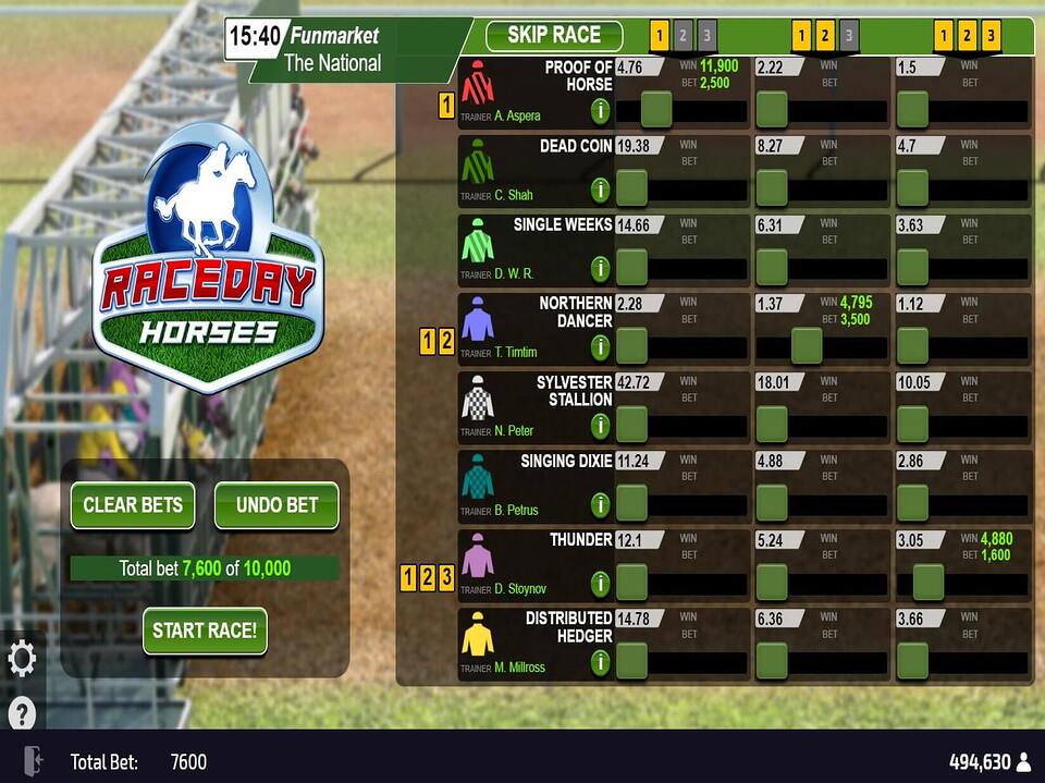 Raceday Horses screenshot