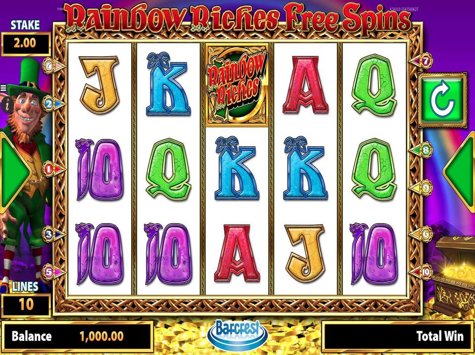 Rainbow Riches Free Spins screenshot