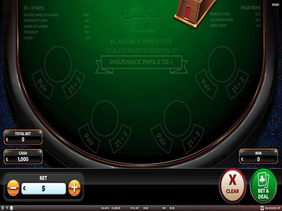 Red Rake Gaming Blackjack VIP screenshot