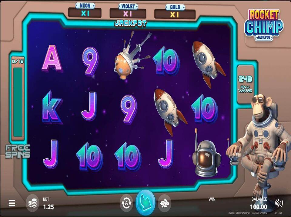 Rocket Chimp Jackpot screenshot