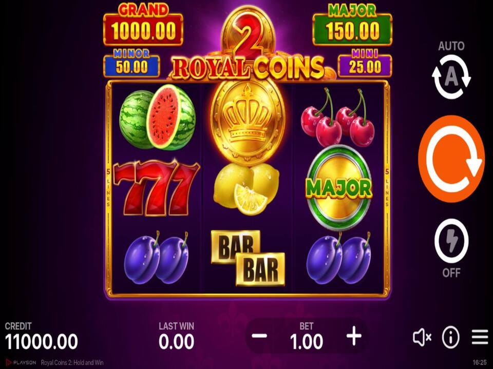 Royal coins 2 Hold and Win screenshot