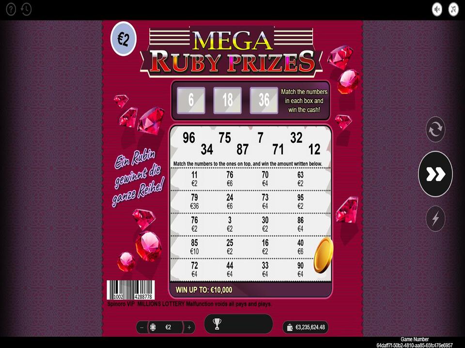 Ruby Prizes screenshot