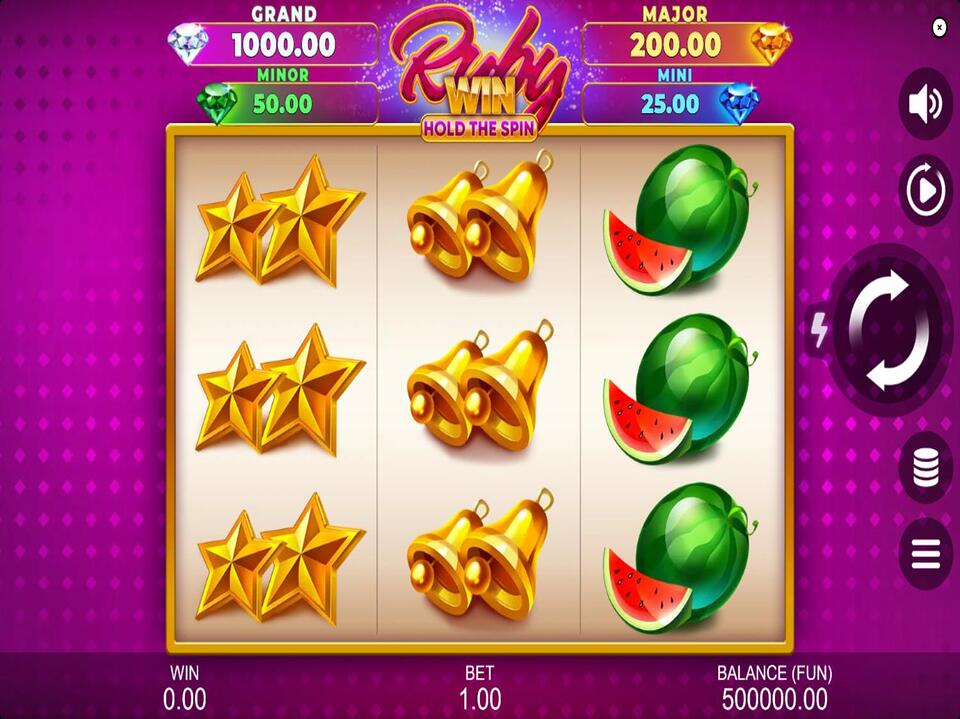 Ruby Win Hold the Spin screenshot